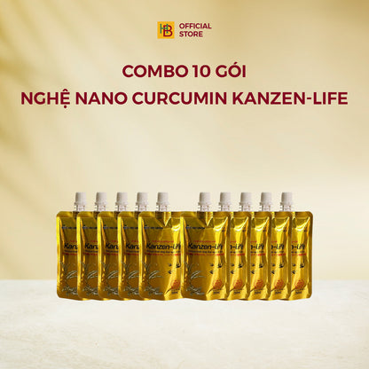 Combo 10 gói Nghệ Nano Curcumin 20% Kanzen Life 50ml