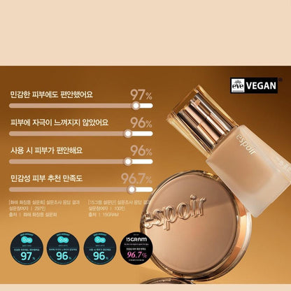 Phấn Nước Espoir Pro Tailor Be Glow Cushion New  Class 2023 SPF42 PA++ 13gr (Tặng thêm 1 lõi)