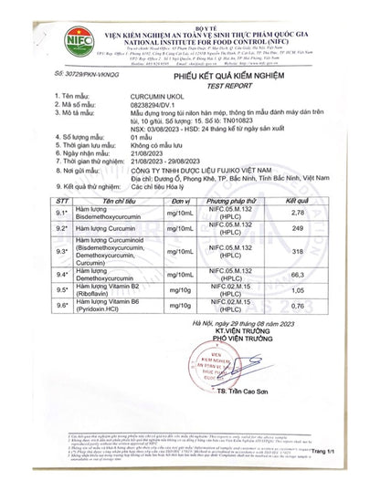 [Hộp 10 gói] Thực phẩm bổ sung CURCUMIN UKOL