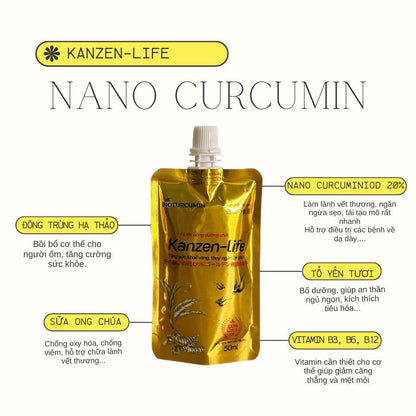 Combo 30 Gói Nghệ Nano Curcumin 20% Kanzen Life 50ml